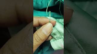 ब्लाउज मै हुक वाली आई कैसे बनाए  sewingtips sewing stitch stitching tailoring [upl. by Laekcim584]