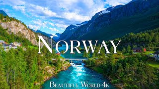 Norway 4K • Scenic Relaxation Film with Peaceful Calming Music and Nature Video Ultra HD [upl. by Cornall]