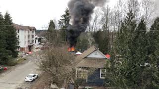 Maple Ridge homeless Camp Fire and Explosion [upl. by Allys]