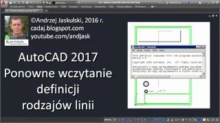 AutoCAD 2017  Ponowne wczytanie definicji rodzajów linii [upl. by Ivad57]