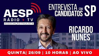 Ricardo Nunes  AESP Entrevista com Candidatos SP [upl. by Busiek]