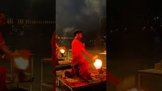 Varanasi Ganga Aarti  ganga viralshorts gangaaarti varanasi [upl. by Langille]