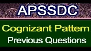 Cognizant Pattern Of Recruitment Previous Questions 1  APSSDC  MANATV [upl. by Eiveneg752]