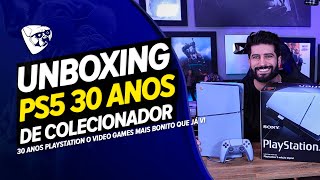 UNBOXING PS5 30 ANOS De PLAYSTATION LENDÁRIO UNBOXING EDIÇÃO ESPECIAL [upl. by Nerval]