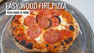 EASY PIZZA DINNER  WOOD FIRE PIZZA OVEN  Kimberly Halle [upl. by Stannfield]