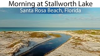 Morning at Stallworth Lake Santa Rosa Beach Florida  Phantom 4 Footage [upl. by Kuebbing730]