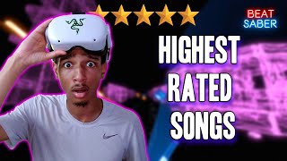 Playing The HIGHEST RATED Beat Saber Songs of ALL TIME In 2024 [upl. by Weinhardt]