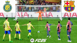 FIFA 25  AL NASSR VS FC BARCELONA  RONALDO VS MESSI  PENALTY SHOOTOUT  PS5 GAMEPLAY [upl. by Guinn]