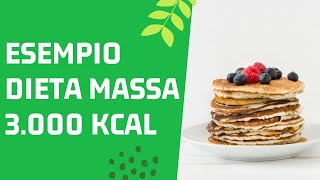 ESEMPIO DI DIETA Per Mettere Massa 3000Kcal [upl. by Anej932]