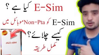 How To install Esim in iphone  install Esim in Non Pta Mobile  Esim Kya Hota Hai  Esim Card 2022 [upl. by Mears868]