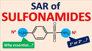 Structural Activity Relationship SAR of Sulfonamides [upl. by Nollahp]