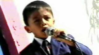 PAUL SARANGO 4 AÑOS DE EDAD CANTANDO EN FESTIVAL DE LA CANCION NACIONAL EN RADIO CARIAMNAGAmp4 [upl. by Ynattirb]