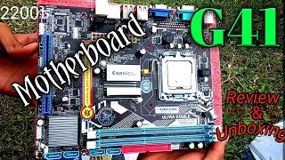 Esonic G41 motherboard Unboxing ampReview in bd  Aamar Tube Bangla  Buget PC Build [upl. by Assirat]