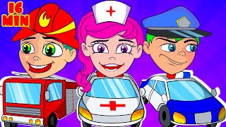 Community Helpers Song  More Nursery Rhymes and Kids Songs [upl. by Siradal]