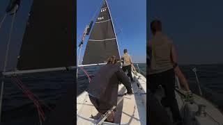 tacking at windward mark  spinnaker set [upl. by Hooper826]