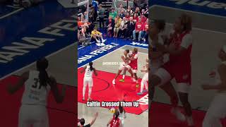 Caitlin crossed them up 😳caitlinclark basketball wnba [upl. by Jarrad88]