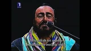 Luciano Pavarotti  La traviata Libiamo  Belgrado 2005  farewell tour [upl. by Haze]