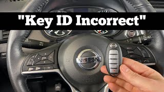 How To Start A 2017  2022 Nissan Rogue With Key ID Incorrect  Dead Remote Fob Battery Not Detected [upl. by Eaves]