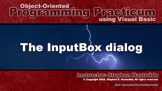 OOP Programming VB  06A The InputBox Dialog [upl. by Rame]