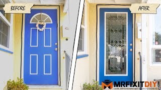 Adding Glass to Your Front Door  A DIY Guide [upl. by Ahsilav]