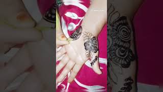 Right hand mehndi design mehndi design viral short short new heenaart [upl. by Ailema]