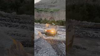 ⁠Offroad80 monster crossing water stream in Broghil Valley fobak offroad travel landcruiser [upl. by Aizek]