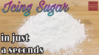 How to make Icing Sugar at Home  Confectioner Sugar  KitcheNet Ph [upl. by Jemy]