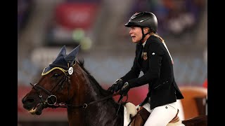 German pentathlon coach disqualified after punching horse in competition [upl. by Schott]