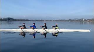 Giovanissimi canottieri di Germignaga in allenamento sul Lago di Varese [upl. by Rudolph757]