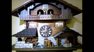 Cuckoo Clock Black Forest Chalet With Dancers [upl. by Bigelow]