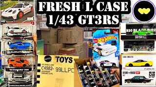 HOT WHEELS 2024 L CASE OPENED 143 RESTOCK PORSCHE GT3RS C8 Z06 MB SEL KAIDO HOUSE NSX 510 hunt [upl. by Naamana]