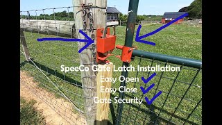 How to Install A Metal Farm Gate LatchSpeeCo Gate Latch [upl. by Rolland]