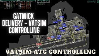 Back in the ATC Tower EGKKDEL Controlling  VATSIM ATC [upl. by Robma]