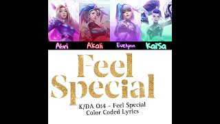 KDA  Feel Special ft TWICE Color Coded Lyrics EngRomHan [upl. by Celeste252]