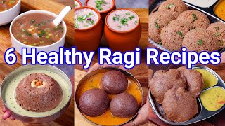 6 Healthy amp Tasty Ragi Recipes for Weight Loss  Breakfast amp Snacks  Popular Finger Millet Recipes [upl. by Ynahirb]