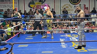 Andrade el Idolo vs Psycho Clown vs Cibernético [upl. by Abramson]