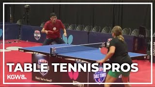 Major League Table Tennis competition in Portland this weekend [upl. by Annohsal]