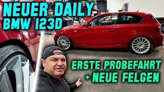 Mein neuer Daily  BMW 123d aus prominentem Vorbesitz  Probefahrt  neue Felgen [upl. by Onoitna]