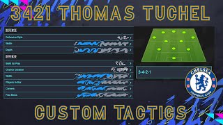 FIFA 22  TUCHELS 3421 CUSTOM TACTICS CHELSEA ONLY RTG FIFA22 ULTIMATE TEAM [upl. by Kilar]