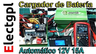 Cargador de Batería Automático de 15A y Fuente 5V USB Doble Video  Sponsor Enertik [upl. by Aihsat852]