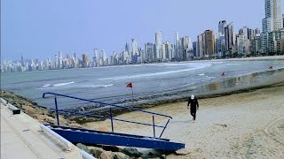 Praia Central de Balneário Camboriú SCque visual lindo [upl. by Ahseinat]