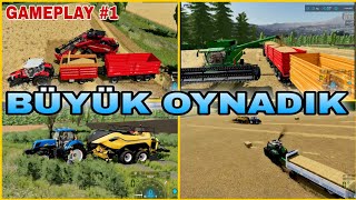 BÜYÜK OYNADIK  YENİ SERÜVEN gameplay1  FARMING SIMULATOR 22 [upl. by Egan]