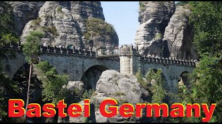 Bastei Germany  Германия Бастай  Поездка в Европу [upl. by Bartholomeus]