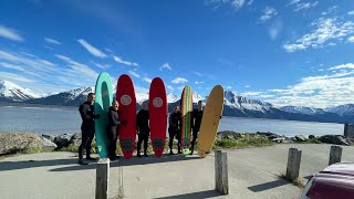 Alaska Surfing the Turnagain Arm Bore Tide  May 2024 [upl. by Eemaj674]