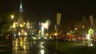 Procession Mariale aux flambeaux at the Sanctuaire de Lourdes  27 September 2024 [upl. by Daniel]