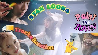 STAN LOONA 루나 quotPaint the Townquot MV  🚛 Trucker Reaction [upl. by Sutelc]