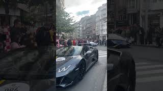 Lambos cruising in Knokke Lamborghini Knokke Supercars luxury CarSpotting automobile [upl. by Amluz]