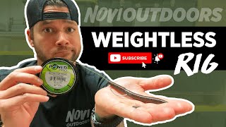 Weightless Rig  Fishing Rigs for Beginners [upl. by Eldnek]