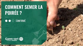 TUTO Comment semer la poirée   Jardinerie Gamm vert [upl. by Akyeluz]