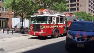 FDNY RESPONDING COMPILATION 48 FULL OF BLAZING SIRENS amp LOUD AIR HORNS THROUGHOUT NEW YORK CITY [upl. by Phaih6]